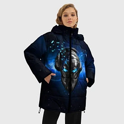 Куртка зимняя женская Pirate Station: Blue Space, цвет: 3D-черный — фото 2