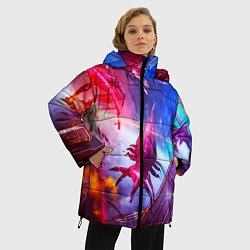 Куртка зимняя женская Mass effect, цвет: 3D-черный — фото 2