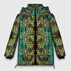 Куртка зимняя женская Крокодил, цвет: 3D-черный