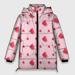 Куртка зимняя женская Сочные арбузики, цвет: 3D-черный