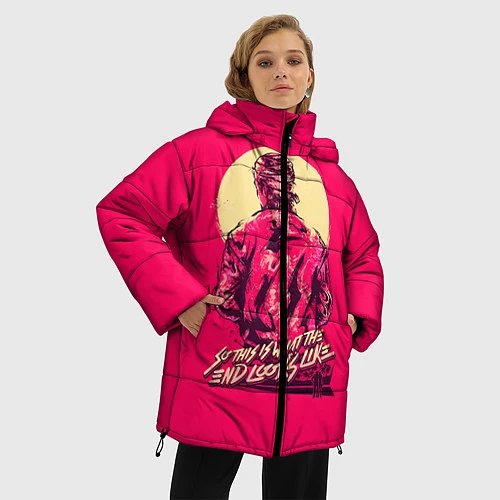 Женская зимняя куртка End looks likes / 3D-Черный – фото 3