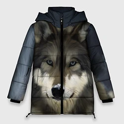 Куртка зимняя женская Зимний волк, цвет: 3D-светло-серый