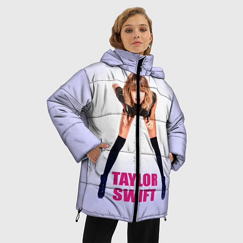 Женская зимняя куртка Taylor Swift / 3D-Черный – фото 3