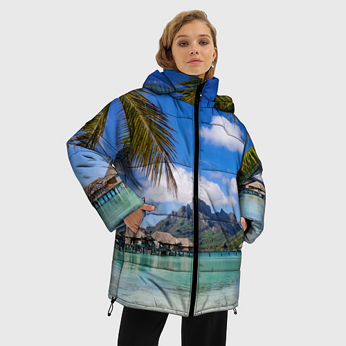 Женская зимняя куртка Бора-Бора / 3D-Черный – фото 3