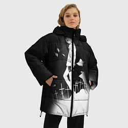 Куртка зимняя женская Тетрадь смерти 7, цвет: 3D-светло-серый — фото 2