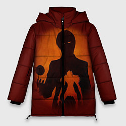 Куртка зимняя женская Тетради смерти 8, цвет: 3D-черный
