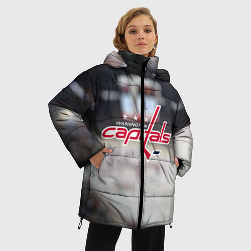 Женская зимняя куртка Washington Capitals / 3D-Черный – фото 3