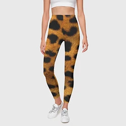Леггинсы женские Шкура леопарда, цвет: 3D-принт — фото 2