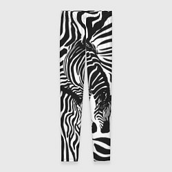 Леггинсы женские Полосатая зебра, цвет: 3D-принт