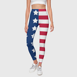 Леггинсы женские USA Flag, цвет: 3D-принт — фото 2