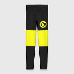 Леггинсы женские Borussia 2018 Black and Yellow, цвет: 3D-принт