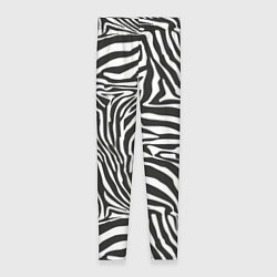 Леггинсы женские Полосы шкура зебры, цвет: 3D-принт