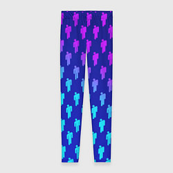 Леггинсы женские Billie Eilish: Violet Pattern, цвет: 3D-принт