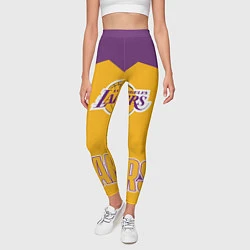 Леггинсы женские Los Angeles Lakers, цвет: 3D-принт — фото 2