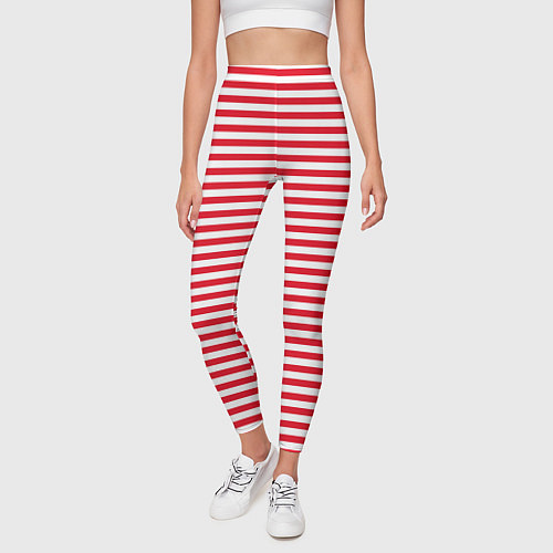 Женские легинсы Тельняшка Внутренних Войск / 3D-принт – фото 3