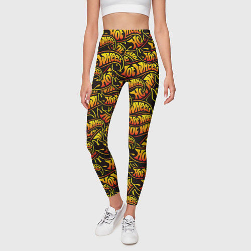 Женские легинсы Hot Wheels / 3D-принт – фото 3