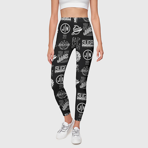 Женские легинсы BTS / 3D-принт – фото 3
