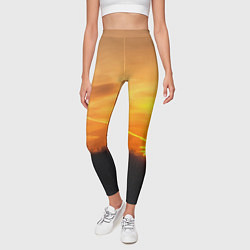 Леггинсы женские Закат, цвет: 3D-принт — фото 2