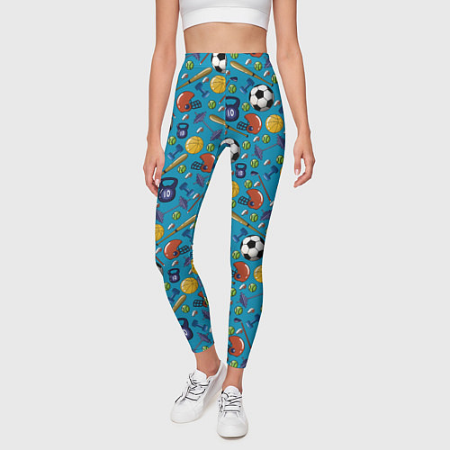 Женские легинсы СПОРТ / 3D-принт – фото 3