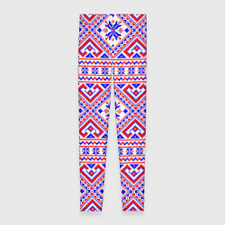 Леггинсы женские Русские народные узоры, цвет: 3D-принт
