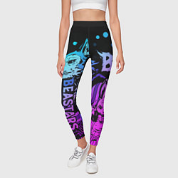 Леггинсы женские BEASTARS, Легоши и Хару, цвет: 3D-принт — фото 2