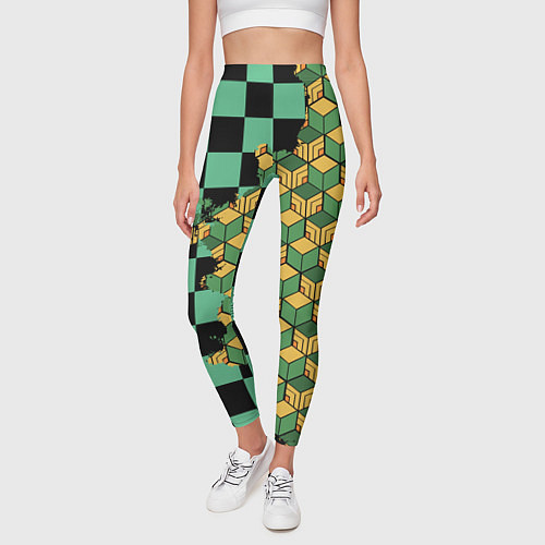 Женские легинсы ТАНДЖИРО И ТОМИОКА / 3D-принт – фото 3