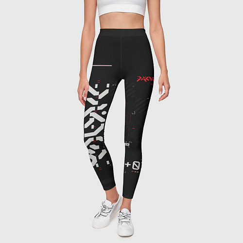 Женские легинсы CuberPunk 2077 / 3D-принт – фото 3