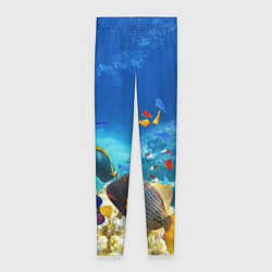 Леггинсы женские Морской мир, цвет: 3D-принт