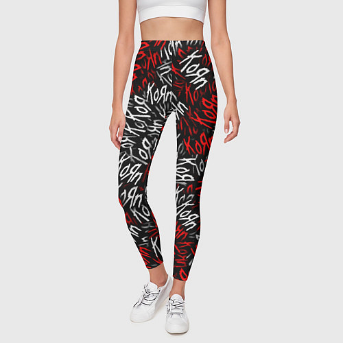 Женские легинсы KoЯn KoЯn KoЯn / 3D-принт – фото 3