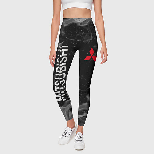 Женские легинсы MITSUBISHI ОГОНЬ / 3D-принт – фото 3