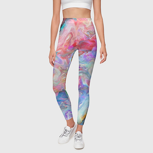 Женские легинсы Радужное небо / 3D-принт – фото 3