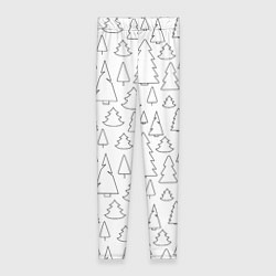 Леггинсы женские Простые елочки, цвет: 3D-принт