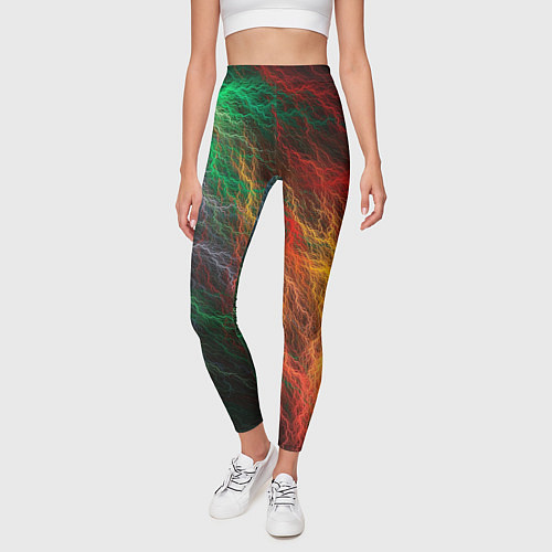 Женские легинсы Цветной разряд / 3D-принт – фото 3