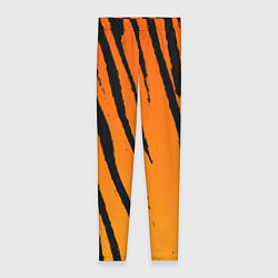 Леггинсы женские Шкура тигра диагональ, цвет: 3D-принт
