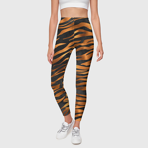 Женские легинсы В шкуре тигра / 3D-принт – фото 3