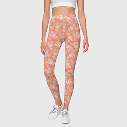 Леггинсы женские Забавные Ленивцы, цвет: 3D-принт — фото 2