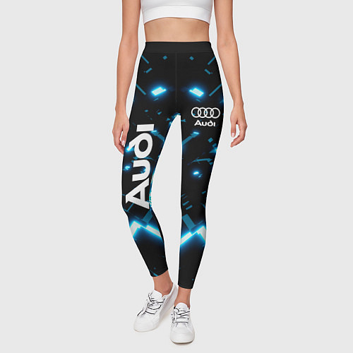 Женские легинсы Audi Neon / 3D-принт – фото 3