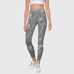 Леггинсы женские Peugeot: Pattern, цвет: 3D-принт — фото 2
