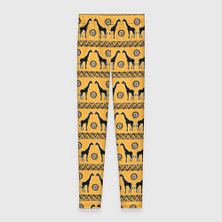 Леггинсы женские Жирафы Сафари, цвет: 3D-принт