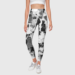 Леггинсы женские Psycho Pass pattern, цвет: 3D-принт — фото 2