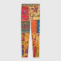 Леггинсы женские Пэчворк Лоскутное одеяло Patchwork Quilt, цвет: 3D-принт