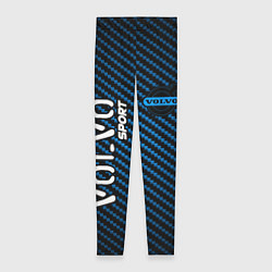 Леггинсы женские VOLVO Volvo Sport Карбон, цвет: 3D-принт