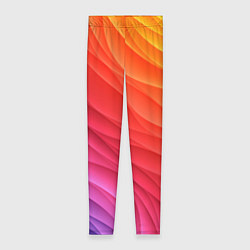 Леггинсы женские Разноцветные цифровые волны, цвет: 3D-принт