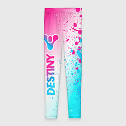 Леггинсы женские Destiny neon gradient style: по-вертикали, цвет: 3D-принт