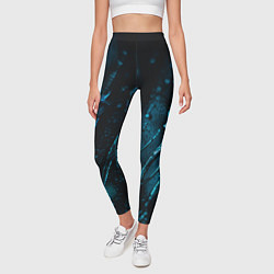 Леггинсы женские Огни в каплях дождя, цвет: 3D-принт — фото 2