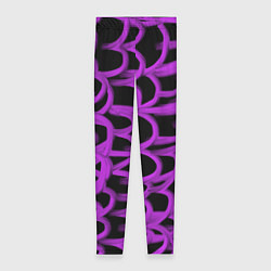 Леггинсы женские Нити из фиолетовой краски, цвет: 3D-принт