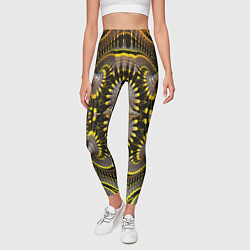 Леггинсы женские Трехмерный фрактал, цвет: 3D-принт — фото 2