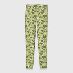 Леггинсы женские Милитари сердце пиксель, цвет: 3D-принт