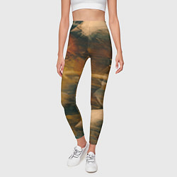 Леггинсы женские Туманные сюрреалистичные краски, цвет: 3D-принт — фото 2
