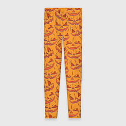 Леггинсы женские Halloween Pumpkin Pattern, цвет: 3D-принт